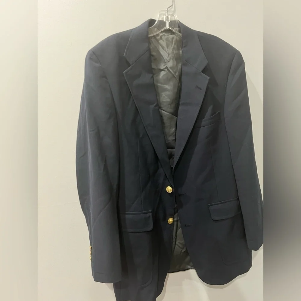 Chap Ralph Lauren navy blue suit jacket coat L